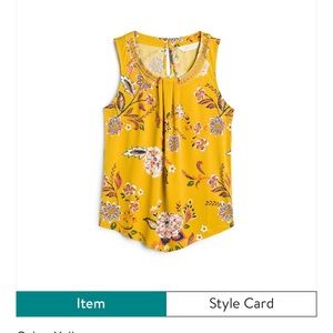 Magnolia Grace Beaded Neckline Sleeveless Shirt